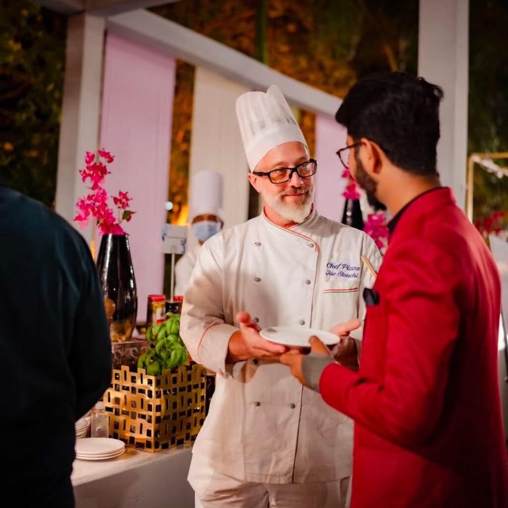 Indian weddings and catering for events chef Joe Stanchi