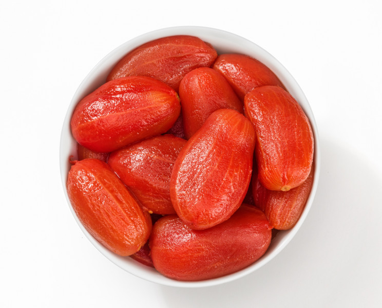 Una qualita di pomodoro pelato che viene spesso utilizzato per la preparazione di gustose pizze dello chef Joe Stanchi